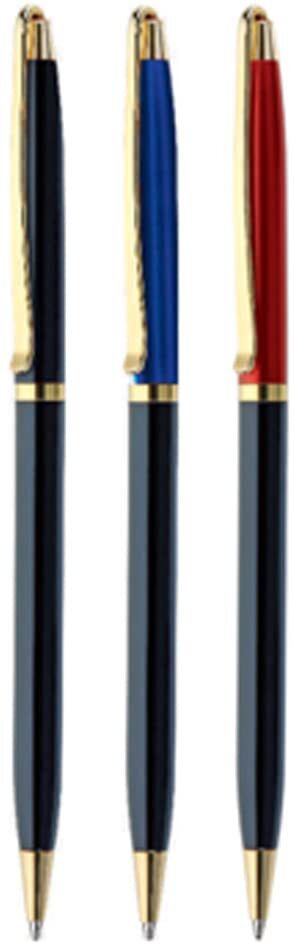     			FLAIR Carishma Ball Point Pen Box Pack | Metal Body With Twist Mechanism | Stylish Long Clip With Gold Plated Parts | Durable & Attractive Body Design | Blue Ink, Pack Of 2