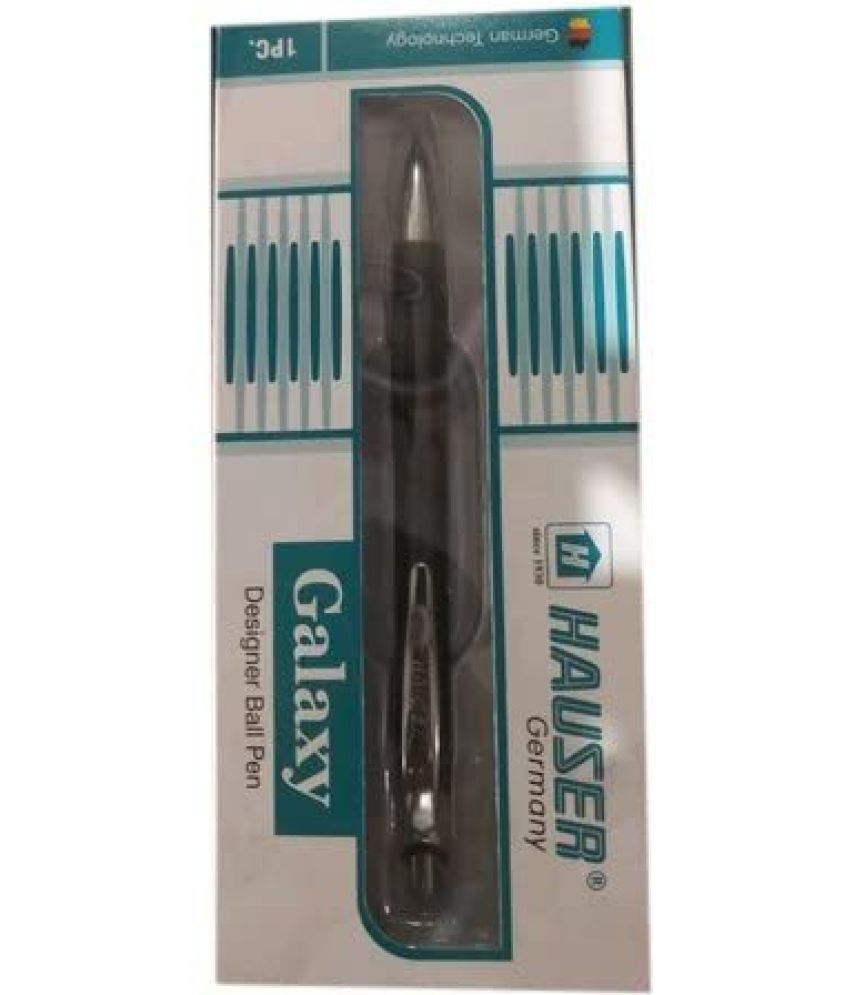     			Hauser Galaxy Designer Ball Pen Box Pack | Metal Body With Stylish Design | Retractable Mechanism For Smudge Free Writing | Durable, Refillable Pen | Blue Ink, Pack of 2
