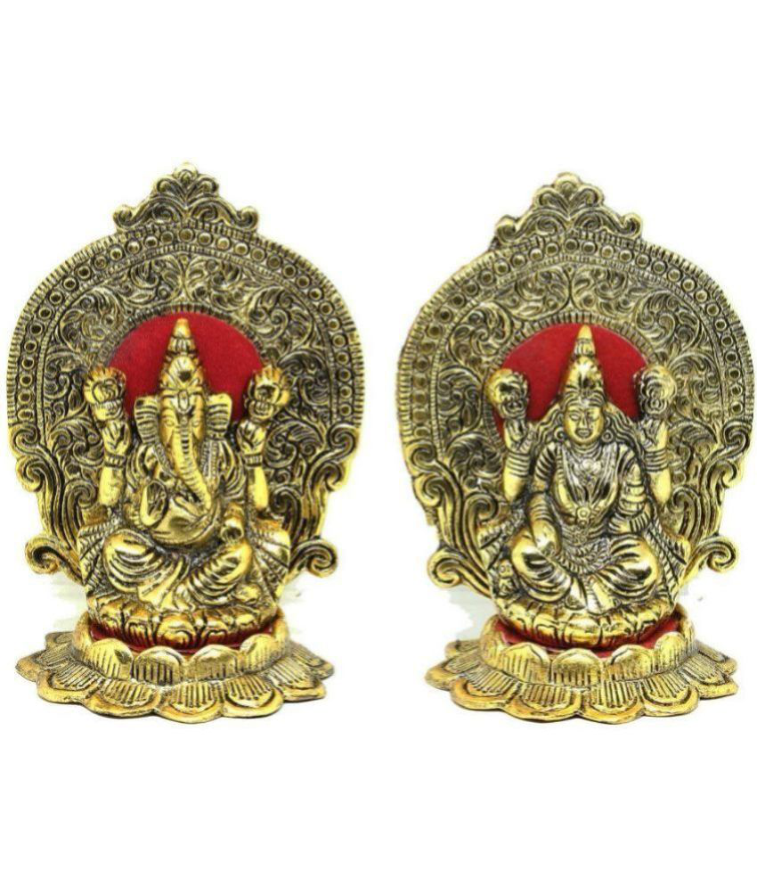     			Home Lane - Brass Laxmi Ganesh Idol ( 15 cm )