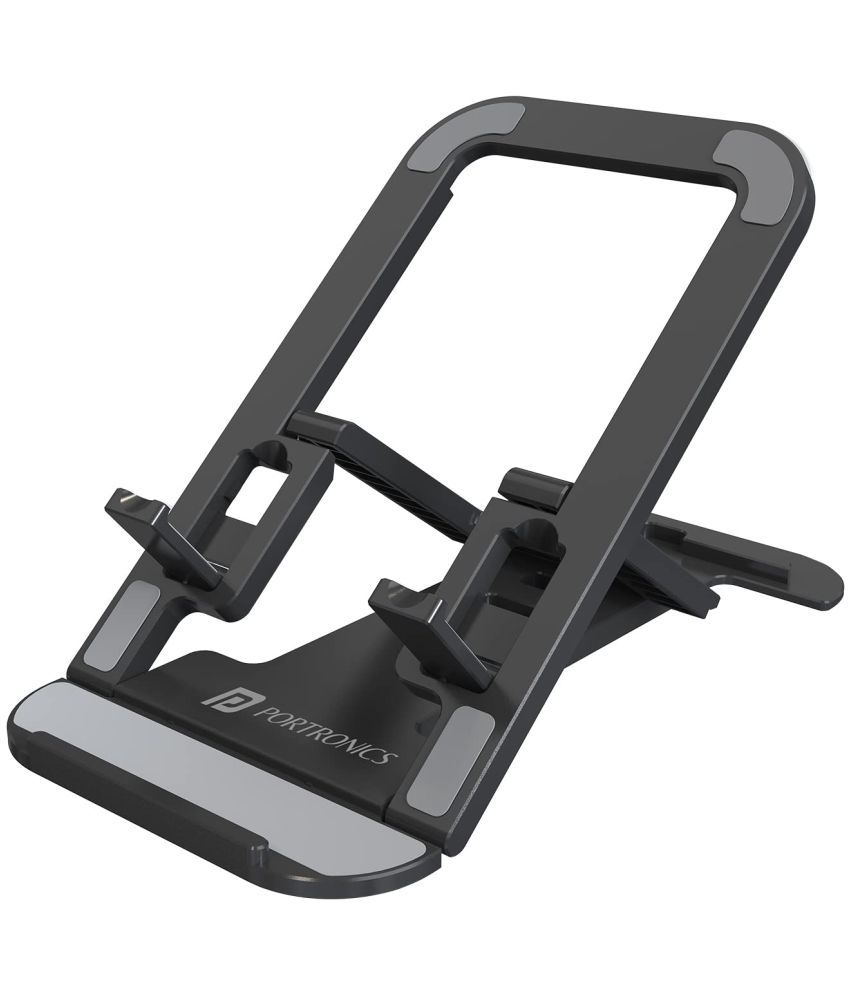     			Portronics Foldable Mobile Holder for Smartphones and Tablets ( Black )