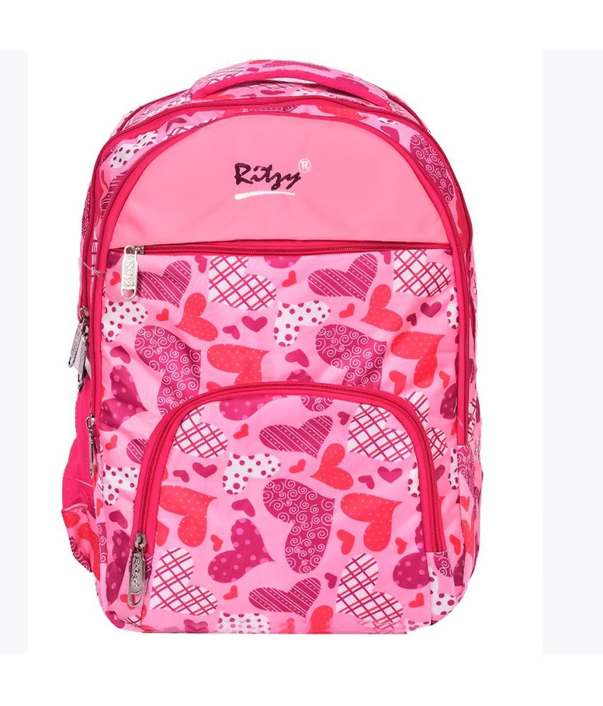     			Ritzy 35 Ltrs Pink Polyester College Bag