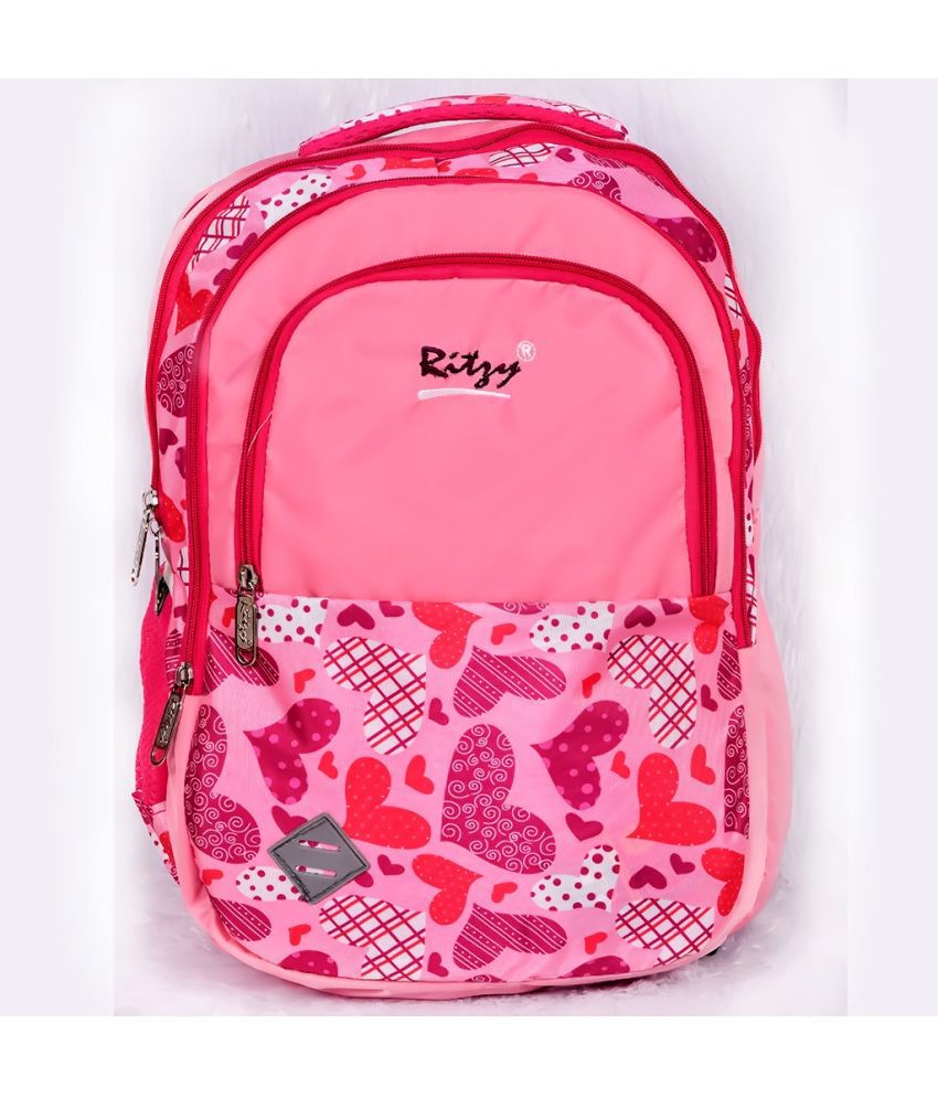     			Ritzy 40 Ltrs Pink Polyester College Bag