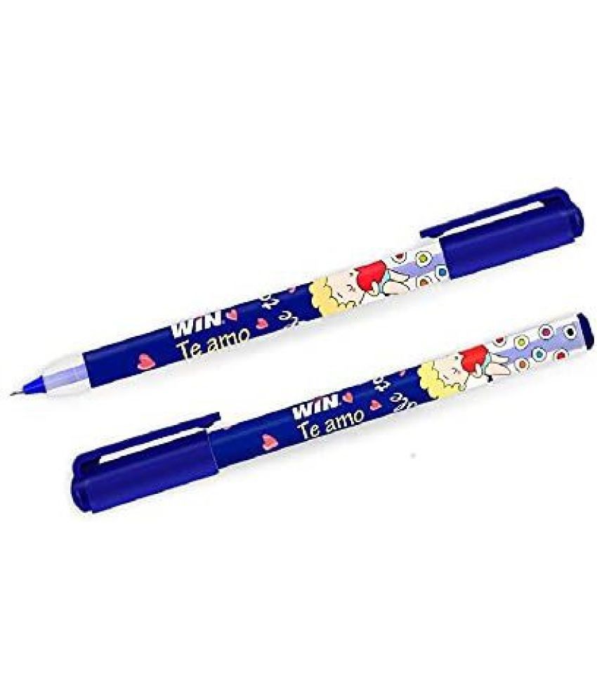    			Win Te amo 40Pcs Blue Ink|Cute Body Design|Smooth Writing|Exams & Office| Ball Pen (Pack of 40, Blue)