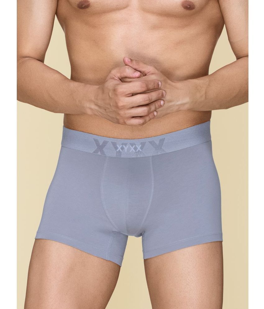     			XYXX Pack of 1 Cotton Trunks For Men's ( Light Grey )