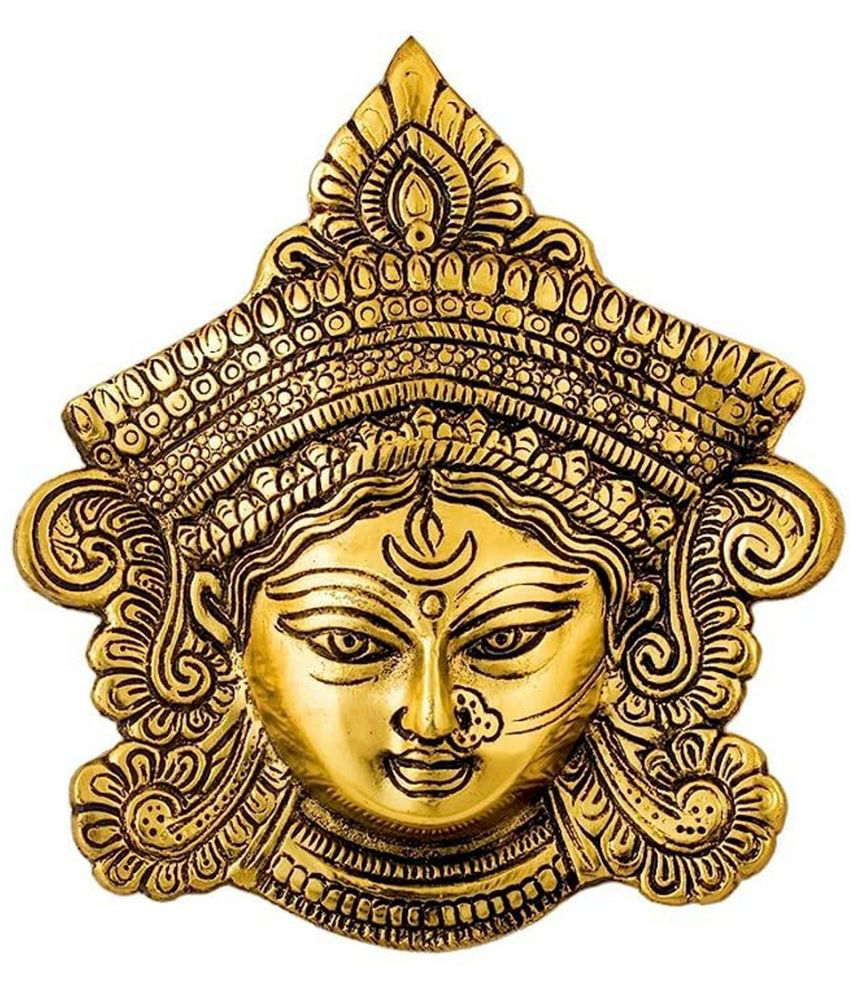    			Home Lane - Brass Goddess Durga Idol ( 16 cm )