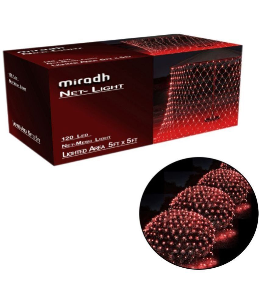    			MIRADH - Red Others Curtain String Light ( Pack of 1 )