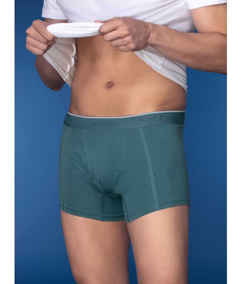     			XYXX - Green Cotton Men's Trunks ( Pack Of 1 )