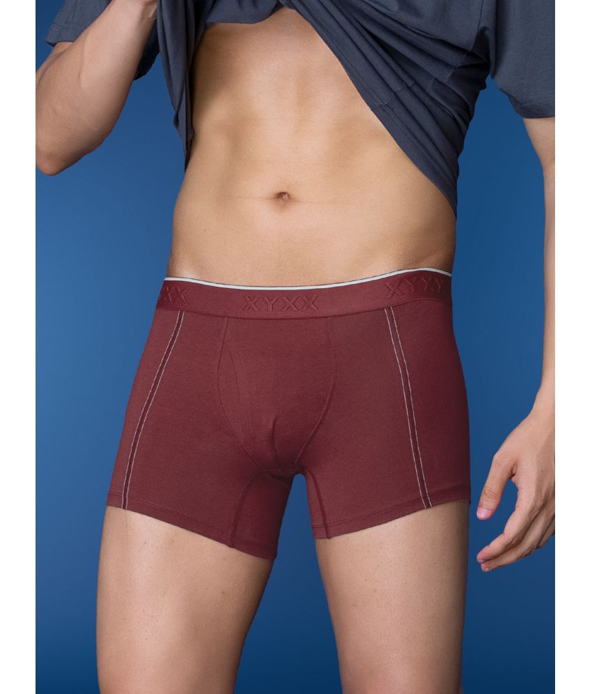     			XYXX - Maroon Cotton Men's Trunks ( Pack Of 1 )