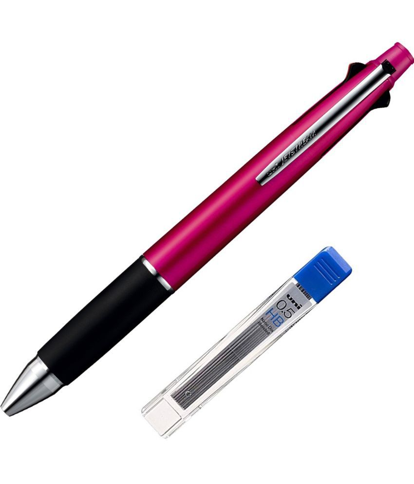     			uni-Ball MSXES-1000-07 Jetstream 4 Color Multifunction Ball Point Pen (0.7mm) & Mechanical Pencil (0.5mm), (Pink Body, Pack of 1) with 0.5 HB Lead
