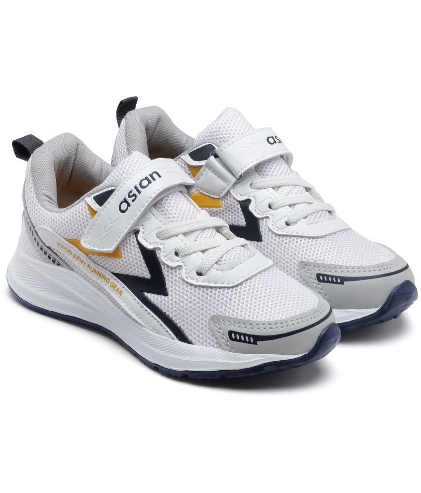     			ASIAN - White Boy's Running Shoes ( 1 Pair )