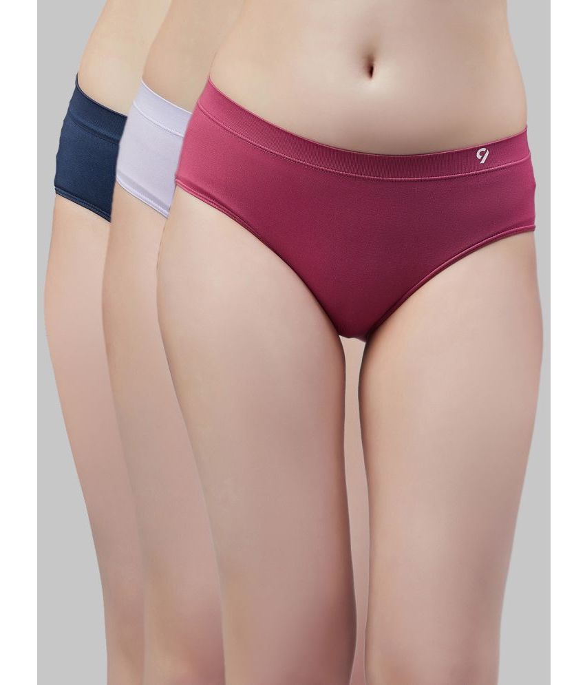     			C9 Airwear - Multicolor Nylon Solid Women's Briefs ( Pack of 3 )