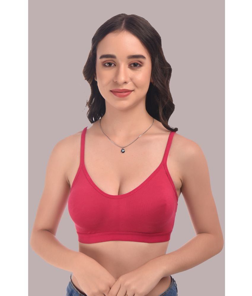     			Elina - Pink Cotton Non Padded Women's Everyday Bra ( Pack of 1 )