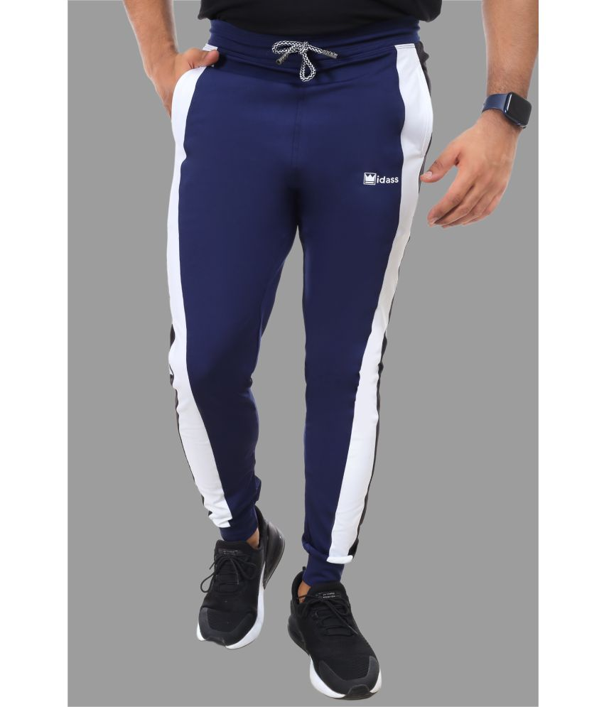     			IDASS - Blue Lycra Men's Joggers ( Pack of 1 )