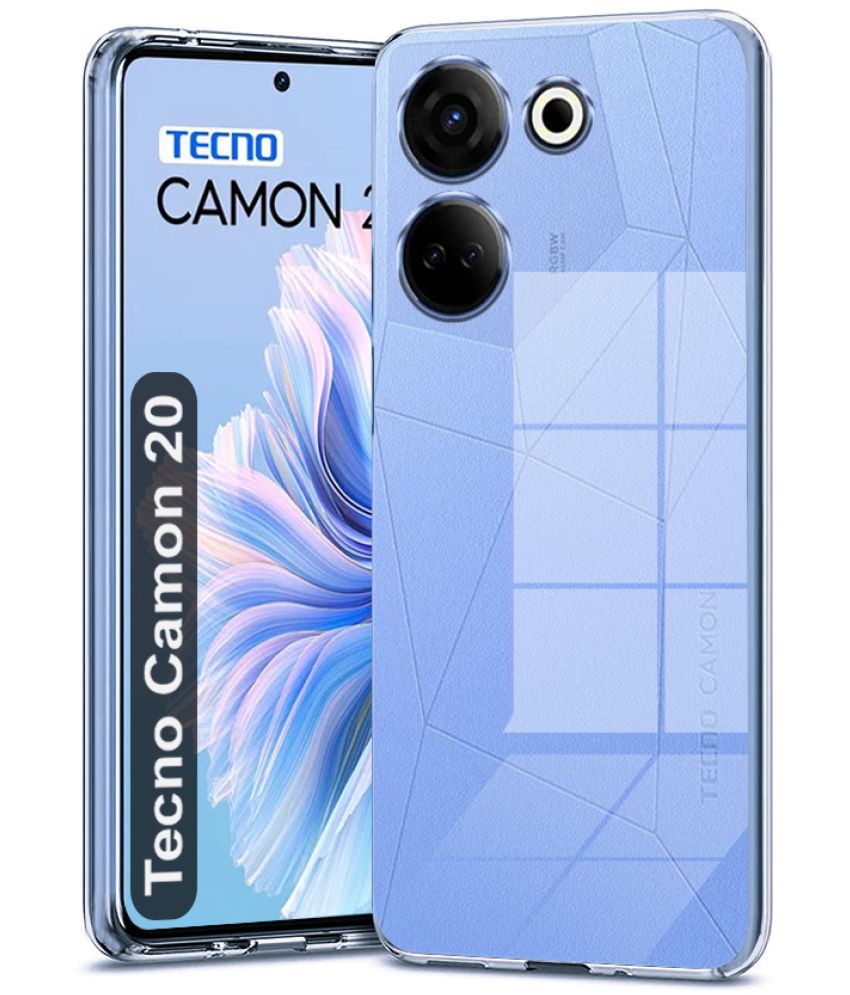     			NBOX - Plain Cases Compatible For Silicon Tecno Camon 20 ( Pack of 1 )