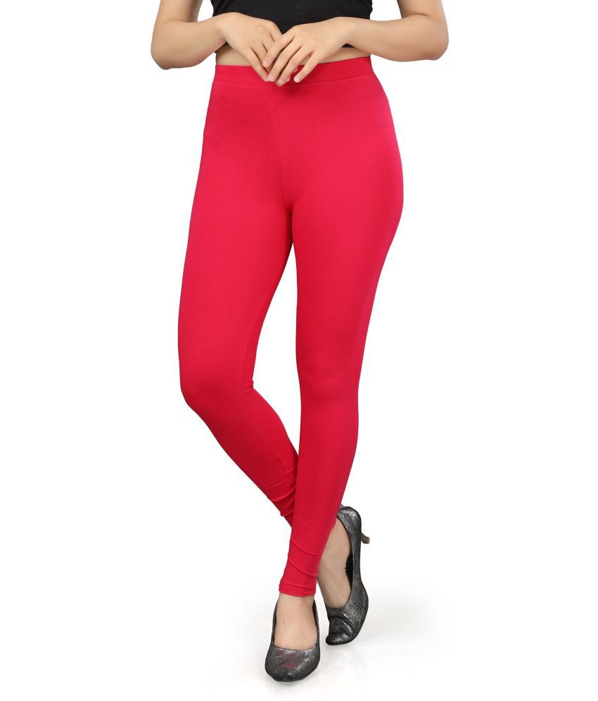     			TULSI (CRAFTED WITH HEART) - Magenta Lycra Women's Leggings ( Pack of 1 )