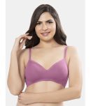 Amante Cotton Lightly Padded Women's T-Shirt Bra ( Purple )