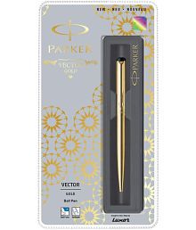 Parker Vector Gold Ball Pen, 1 Count (Pack of 1) (9000013675)