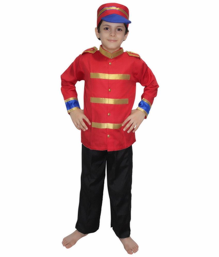     			Kaku Fancy Dresses Mangal Pandey Costume for Boys for Republic Day & Independence Day | National Hero Freedom Fighter British Soldier Fancy Dress For Kids - 7-8 Years