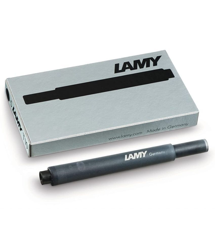     			LAMY T10 Fountain Pen Black Ink Cartridges Refill Box Pack | Waterproof & Smooth Flow Ink Cartridge (Pack of 5, Black)