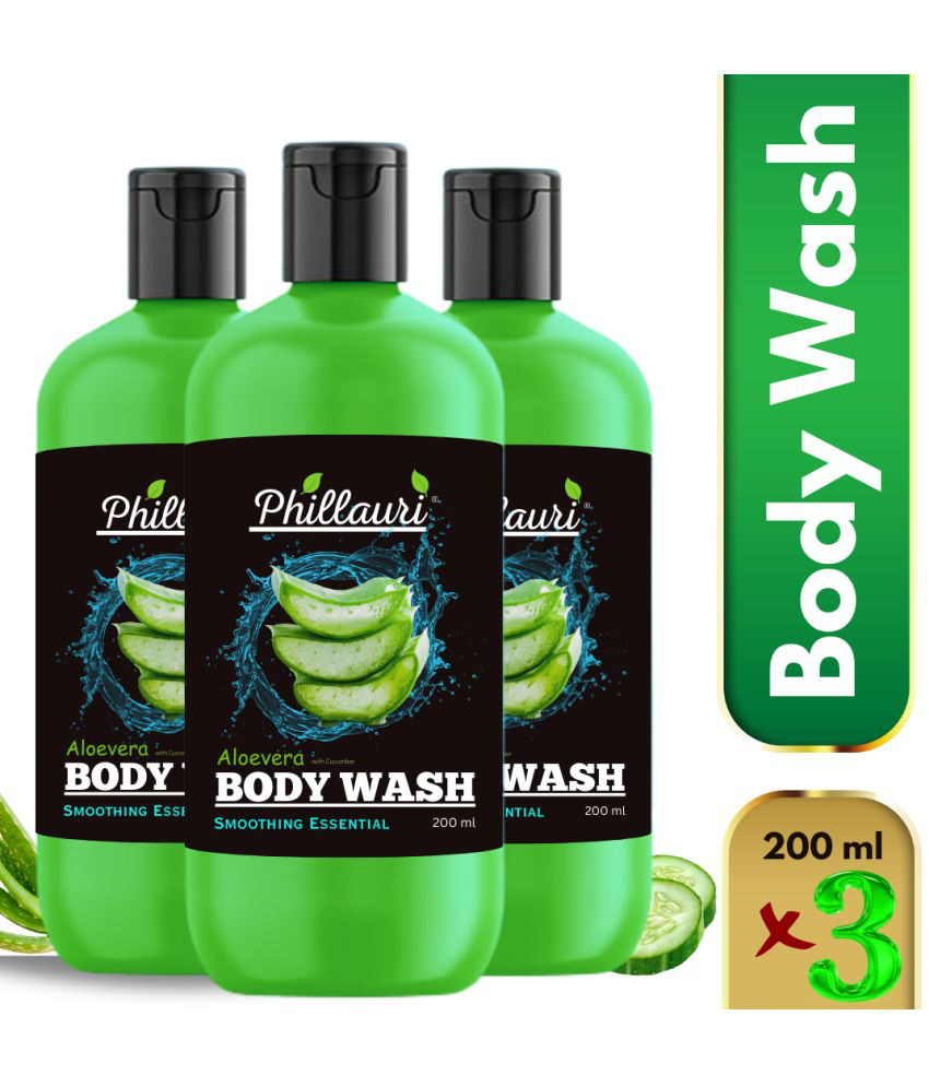     			Phillauri Aloe Vera bodywash Nourishing Shower Gel 200 mL Pack of 3