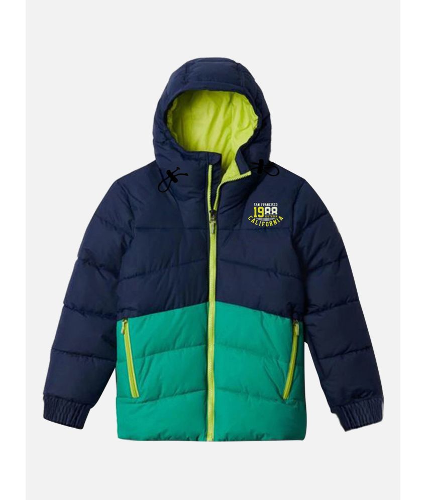     			Trampoline - Blue Polyester Boys Puffer Jacket ( Pack of 1 )