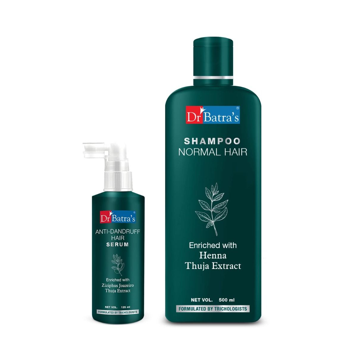     			Dr Batra's Anti Dandruff Hair Serum and Normal Shampoo - 500 ml (Pack of 2)