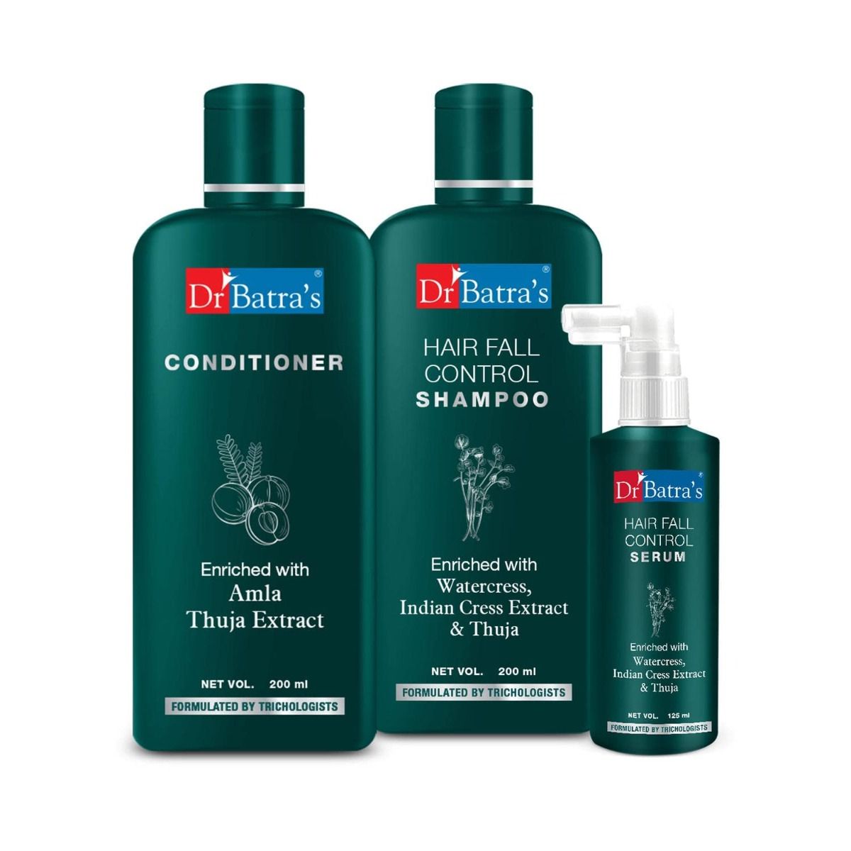     			Dr Batra's - Anti Hair Fall Shampoo Conditioner & Serum 525 ml (Pack of 3)