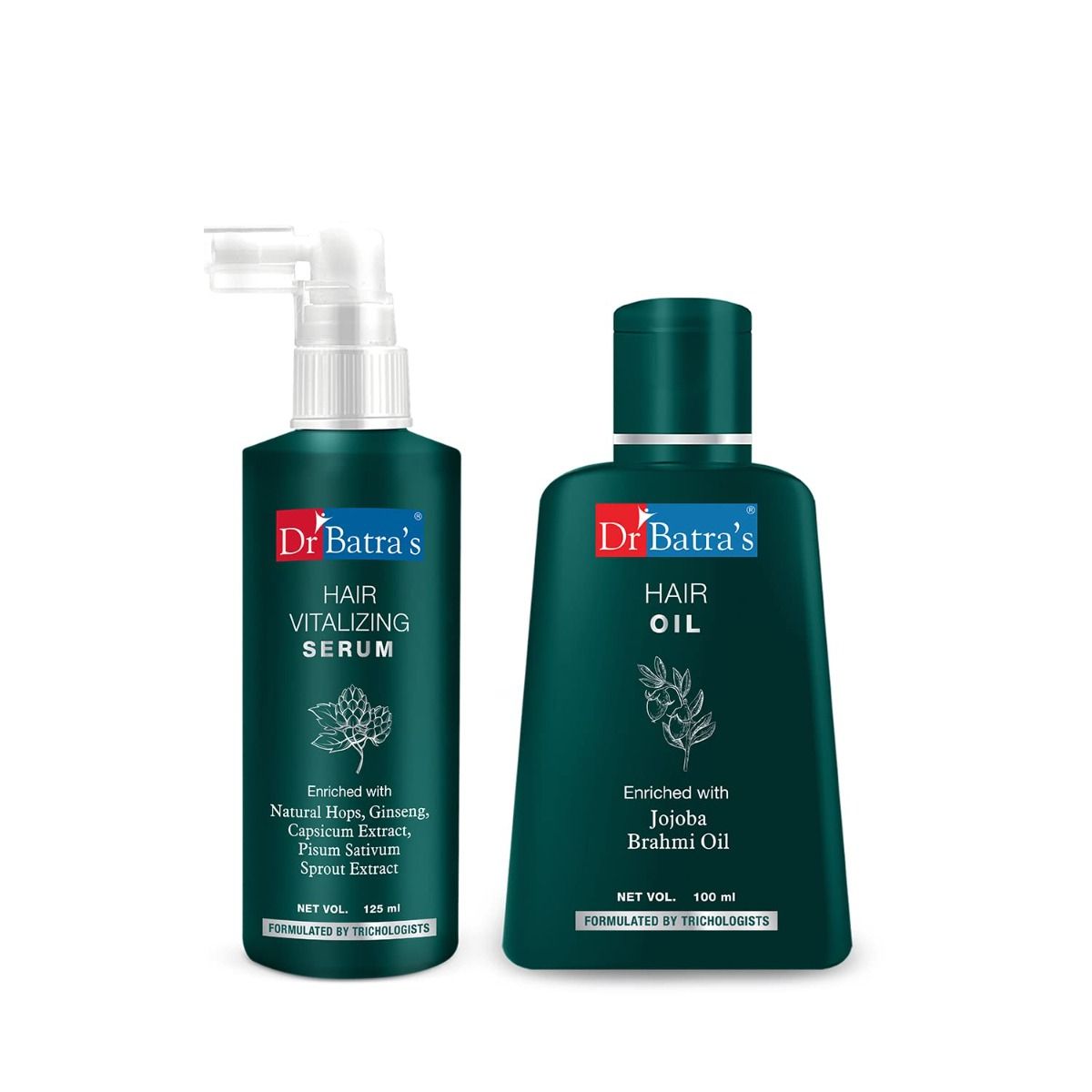     			Dr Batra's Hair Vitalizing Serum 125 ml and Hair Oil- 100 ml (Pack of 2)