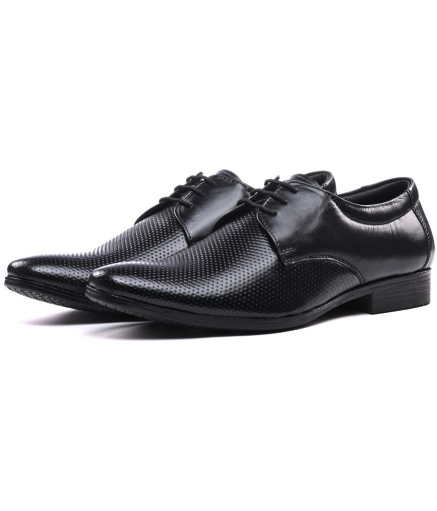     			ITALIAN ELEGANZA - Black Men's Derby Formal Shoes