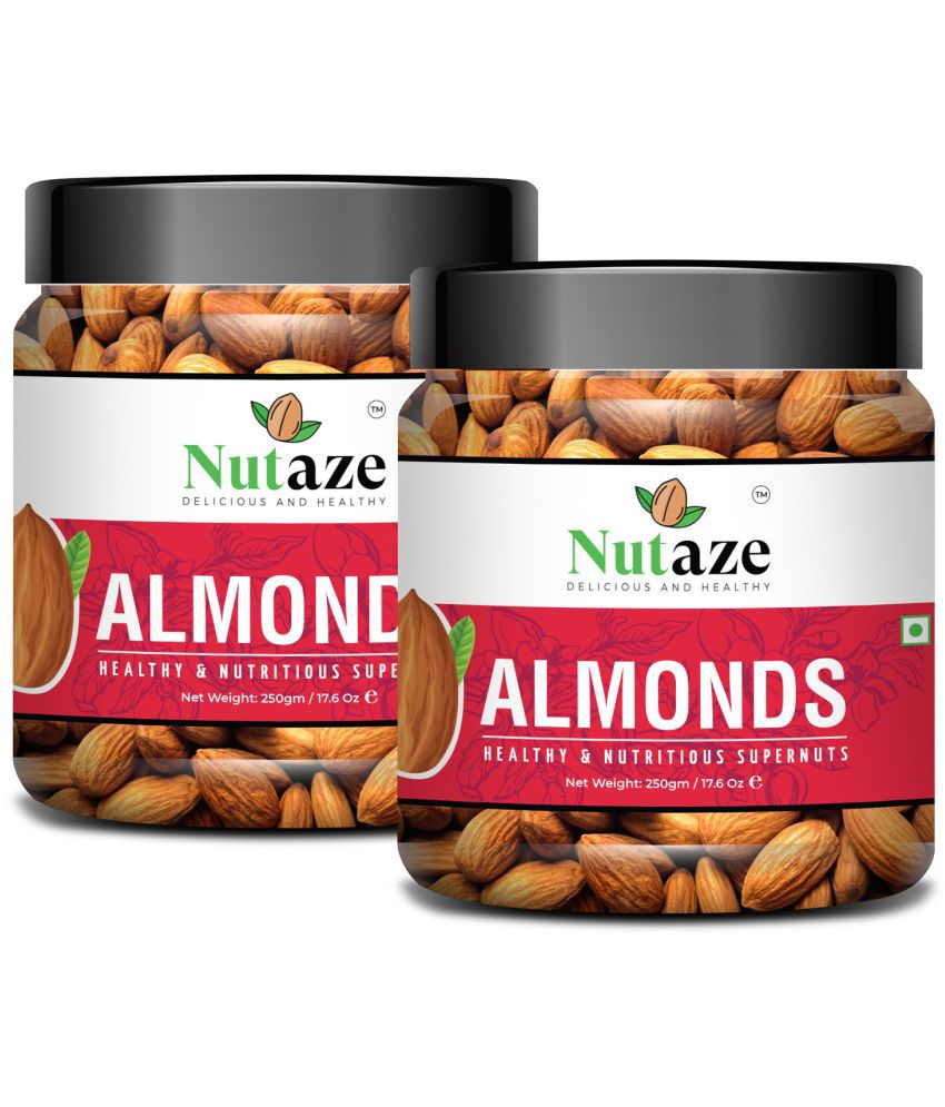     			Nutaze California Almonds Badam Giri 500g, (250g x 2) | Premium Nuts & Dry Fruits | Rich in Protein, Magnesium, Phosphorus, and Dietary Fibre