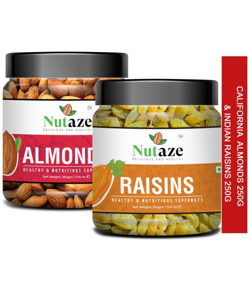     			Nutaze Premium California Almonds (Badam giri) 250g and Premium Indian Raisins (Sogi) 250g