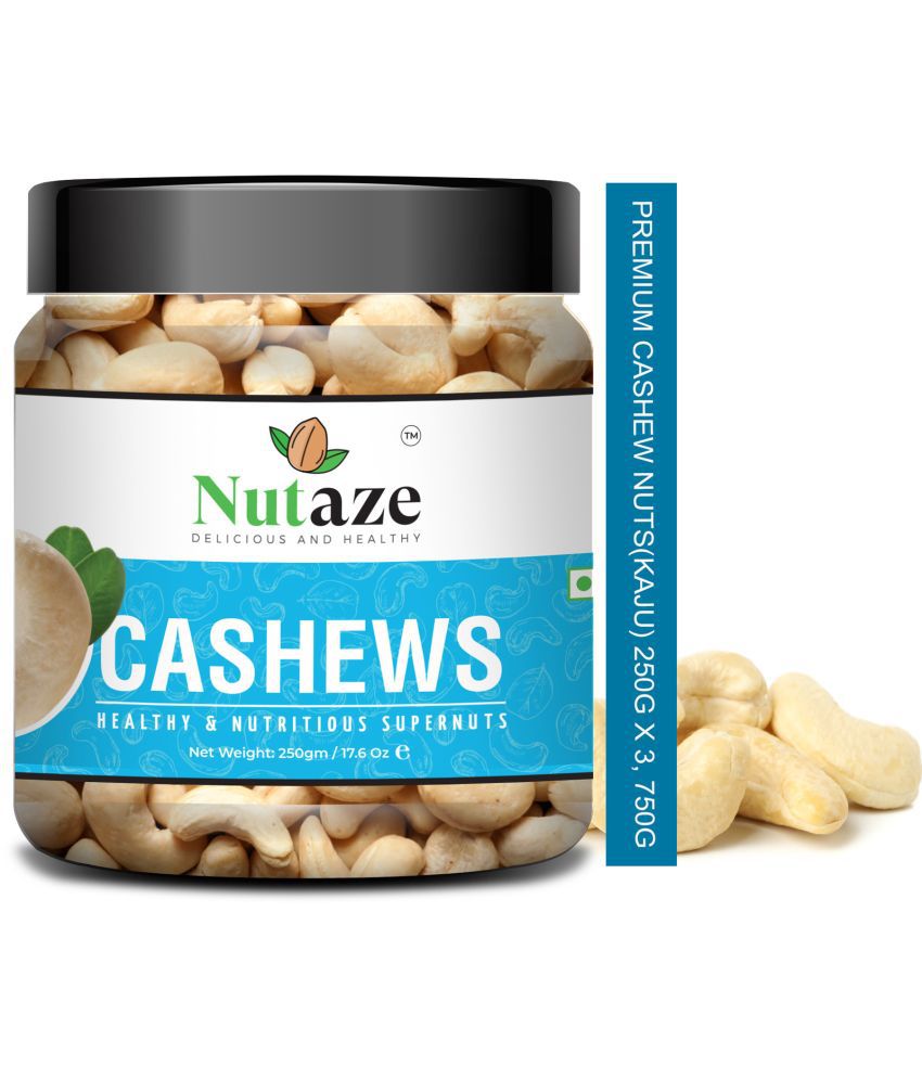     			Nutaze Premium Cashews 750g (250g x 3) | Rare Indian Cashews | 100% Authentic | 100% Natura