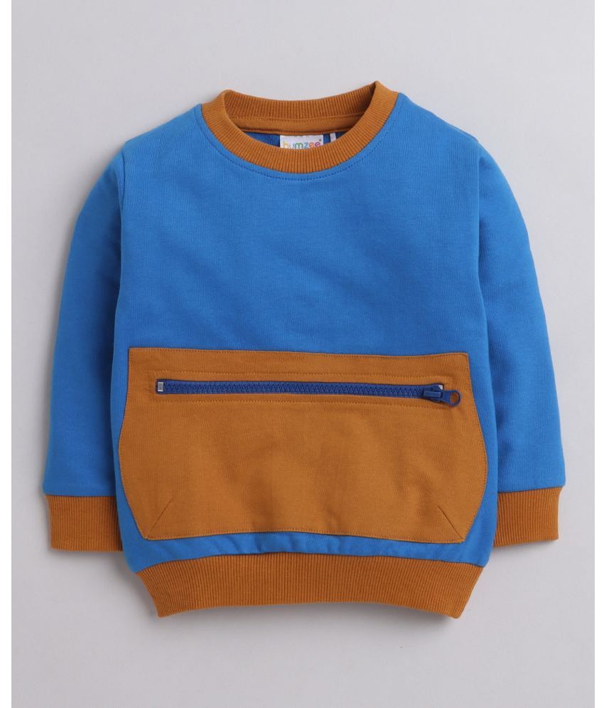     			BUMZEE - Blue Cotton Boys Sweatshirt ( Pack of 1 )