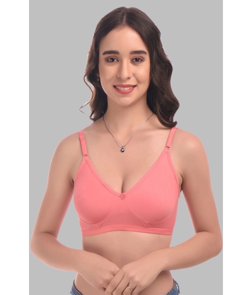     			Elina Cotton Lightly Padded Women's Everyday Bra ( Pink )