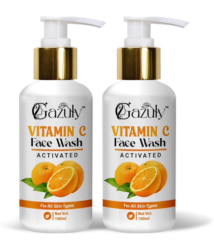     			GAZULY Vitamin C Face Wash Gel For Men & Women, 100 ml Each (Pack Of 2)