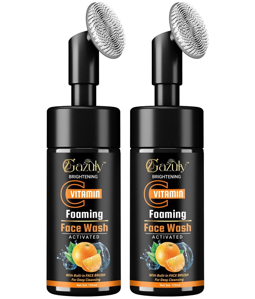     			GAZULY Vitamin C Foaming Face Wash Activated For Men & Women, 150 ml Each (Pack Of 2)