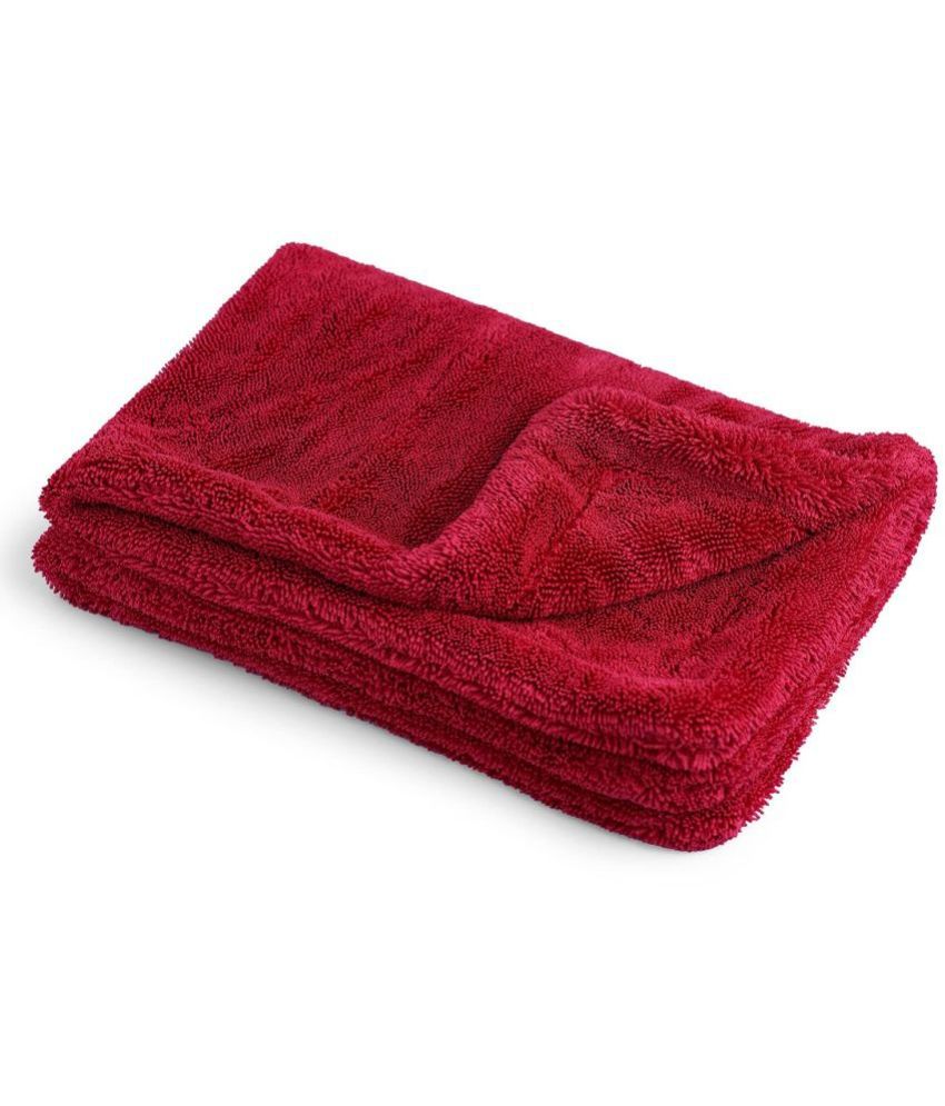     			HOMETALES - Maroon 1500 GSM Drying Towel For Automobile ( Pack of 1 )