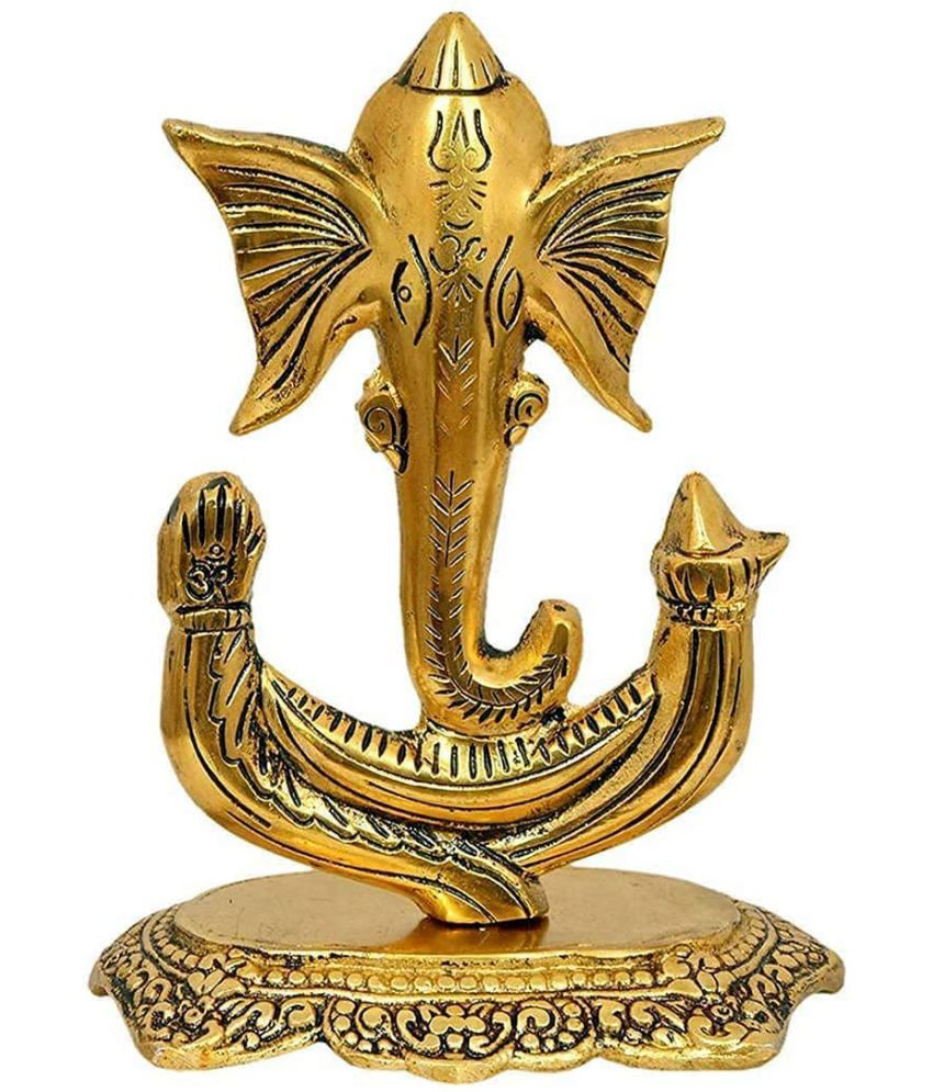     			Handa - Brass Lord Ganesha Idol ( 17 cm )
