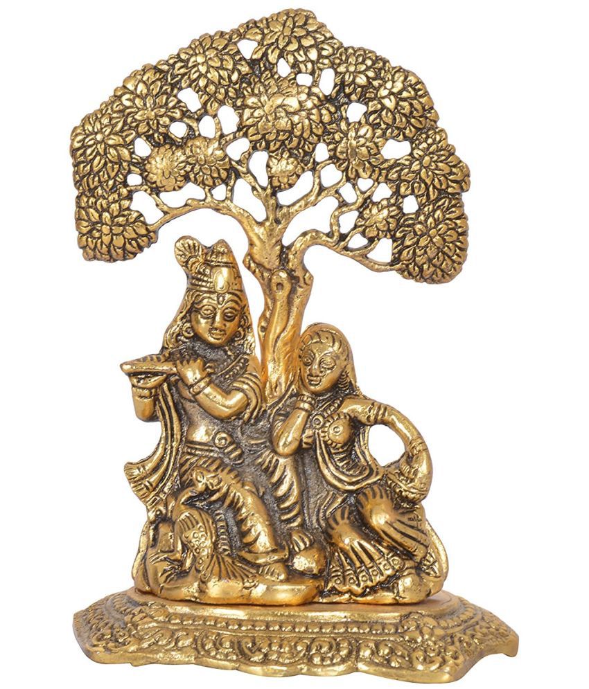     			TINUMS - Brass Radha Krishna Idol ( 17 cm )