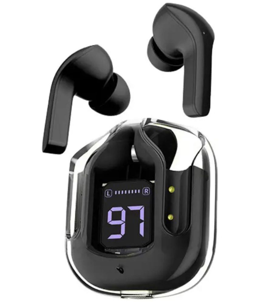     			VEhop Ultrapods Bluetooth True Wireless (TWS) In Ear 30 Hours Playback Fast charging,Powerfull bass IPX4(Splash & Sweat Proof) Black