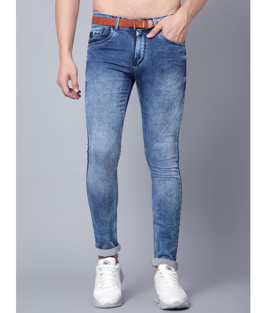    			plounge - Blue Denim Skinny Fit Men's Jeans ( Pack of 1 )