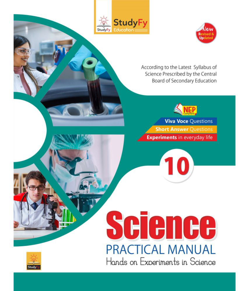     			StudyFy CBSE Class 10th Science Lab Manual for 2024 Exam