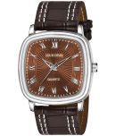 LOUIS DEVIN - Brown Leather Analog Men's Watch