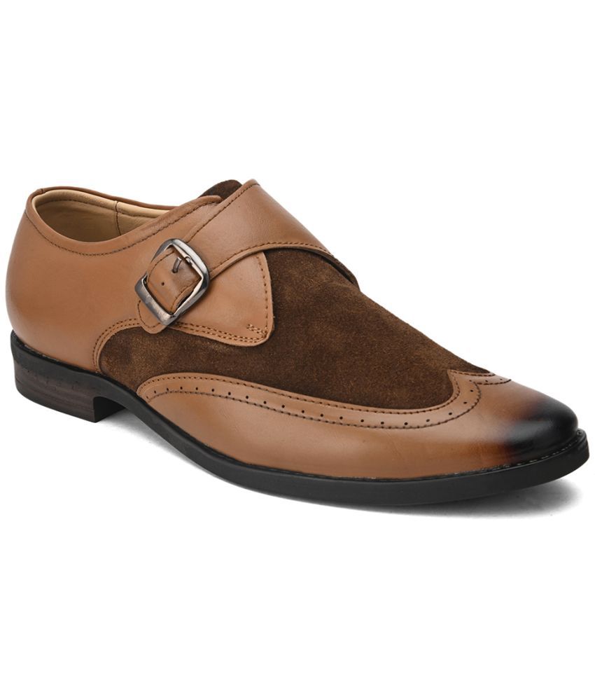     			Fashion Victim - Brown Men's Brogue Formal Shoes