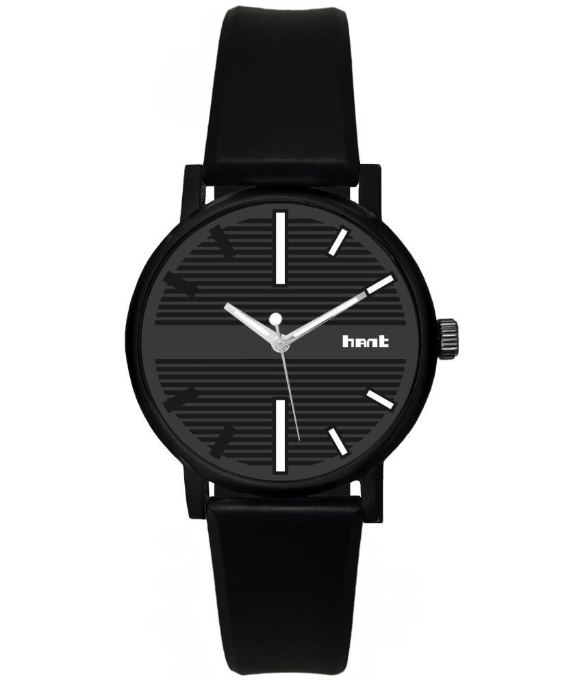     			Hant - Black Silicon Analog Men's Watch