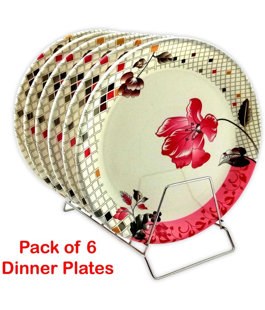     			Inpro 6 Pcs Melamine Multi Color Full Plate