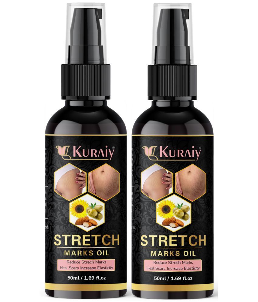     			Kuraiy Natural Stretch Oil with Coconut, Olive & Jojoba Oils, For Scars & Stretchmark Oil