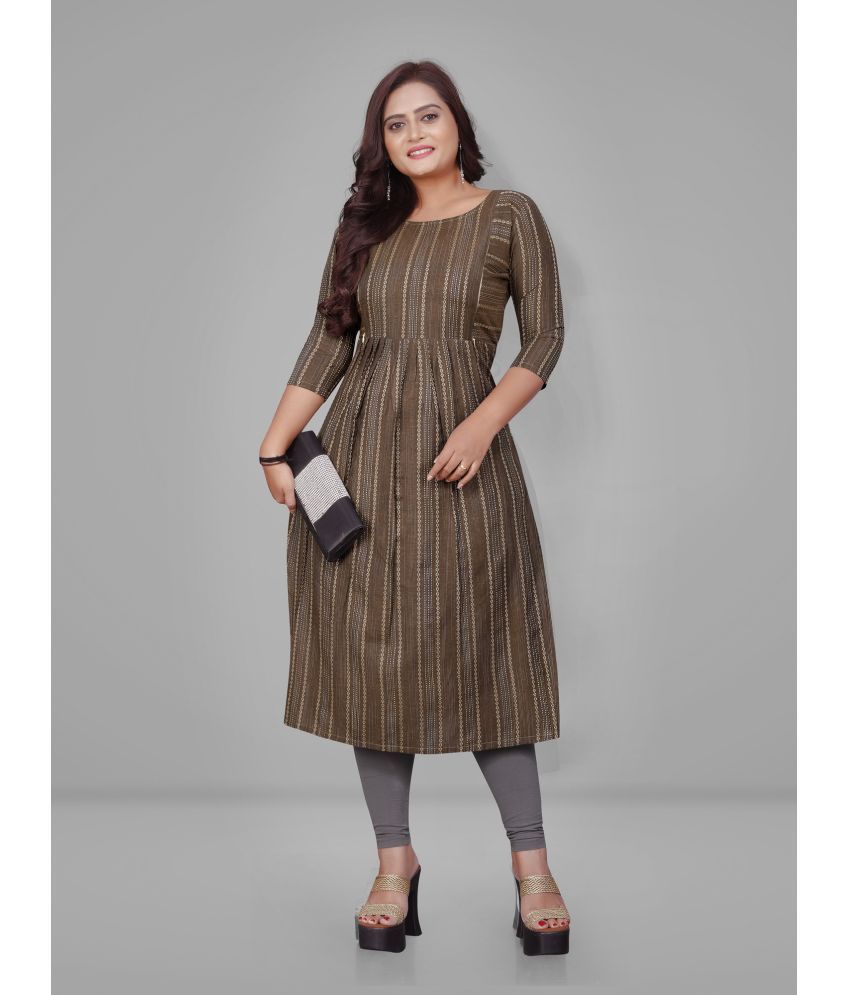     			Lerkiza Brown Cotton Maternity Tops Single