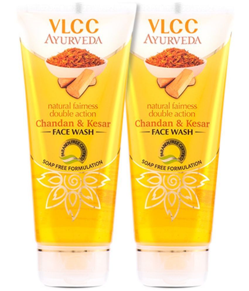     			VLCC Ayurveda Natural Fairness Chandan & Kesar Face Wash, 100 ml (Pack of 2)