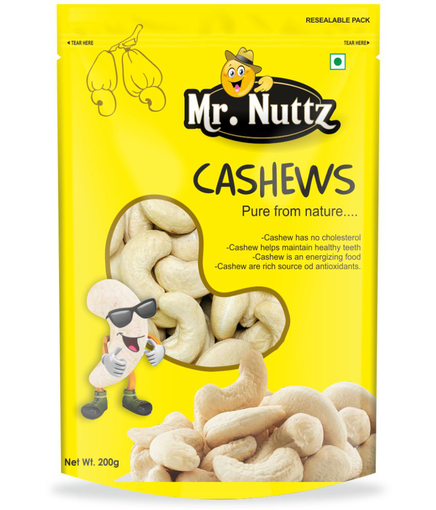     			Mr. Nuttz Dry Fruits 200g Whole Cashews Kaju
